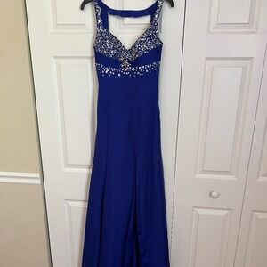Landa Royal Blue Designer  Formal Dress Size 6